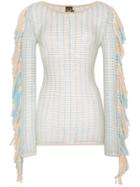 A Peace Treaty Fringed Crochet Dress - Multicolour