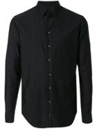 Giorgio Armani Geometric Print Shirt - Black