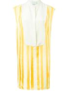 3.1 Phillip Lim Striped Blouse Dress, Women's, Size: 6, Yellow/orange, Silk