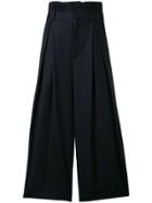 Comme Des Garçons Noir Kei Ninomiya Tailored Palazzo Pants - Blue