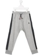 Kenzo Kids Stripe Appliqué Track Pants, Boy's, Size: 10 Yrs, Grey
