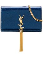 Saint Laurent Square Shaped Crossbody Bag - Blue