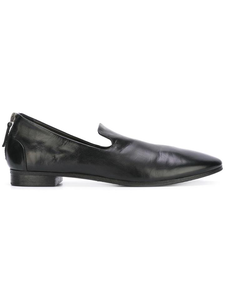 Marsèll Back Zip Pointed Slippers - Black