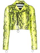 Off-white Python Biker Jacket - Green