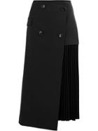 Juun.j Pleated Panel Skirt - Black