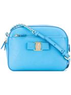 Salvatore Ferragamo Vara Camera Case Bag, Women's, Blue, Calf Leather