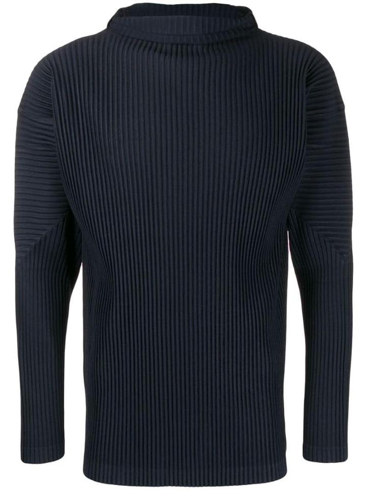 Homme Plissé Issey Miyake Plissé Sweatshirt - Blue