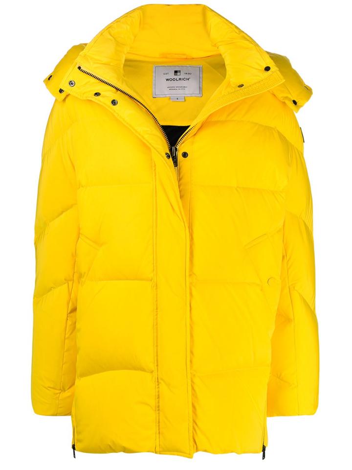 Woolrich Aurora Hooded Down Coat - Yellow