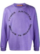 Vyner Articles Organic Cotton Long-sleeve Top - Purple