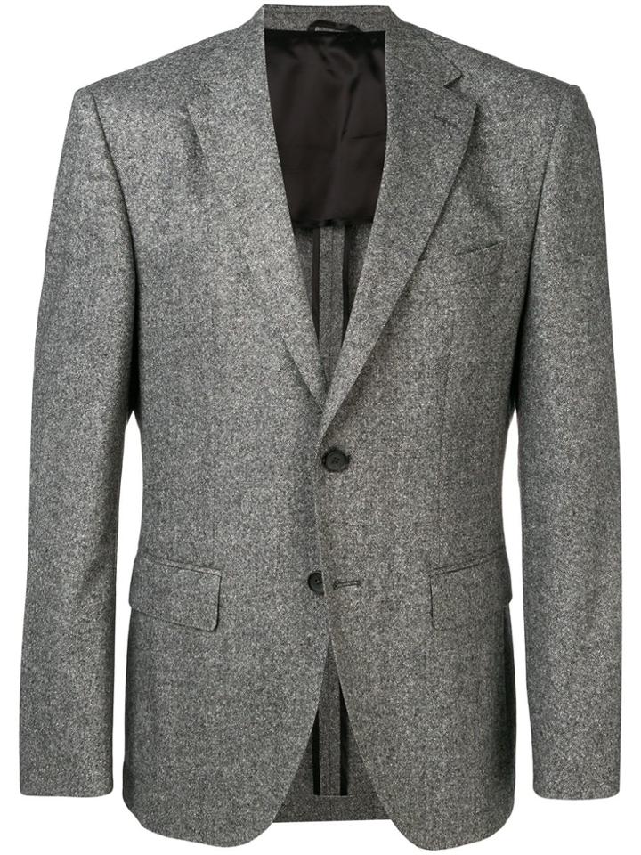 Boss Hugo Boss Fitted Single-breasted Blazer - Grey