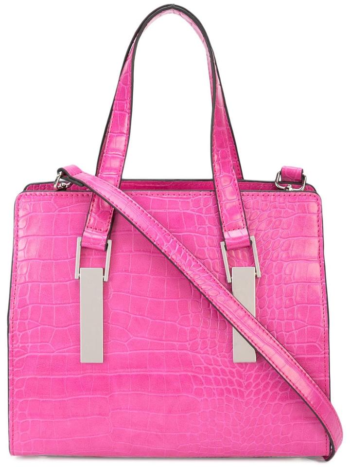 Christian Siriano Crocodile-embossed Tote Bag - Pink