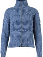 Cecilia Prado Tricot Jacket, Women's, Size: Medium, Blue, Cotton