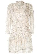 Rebecca Taylor Vivianna Ruffle Mini Dress - White