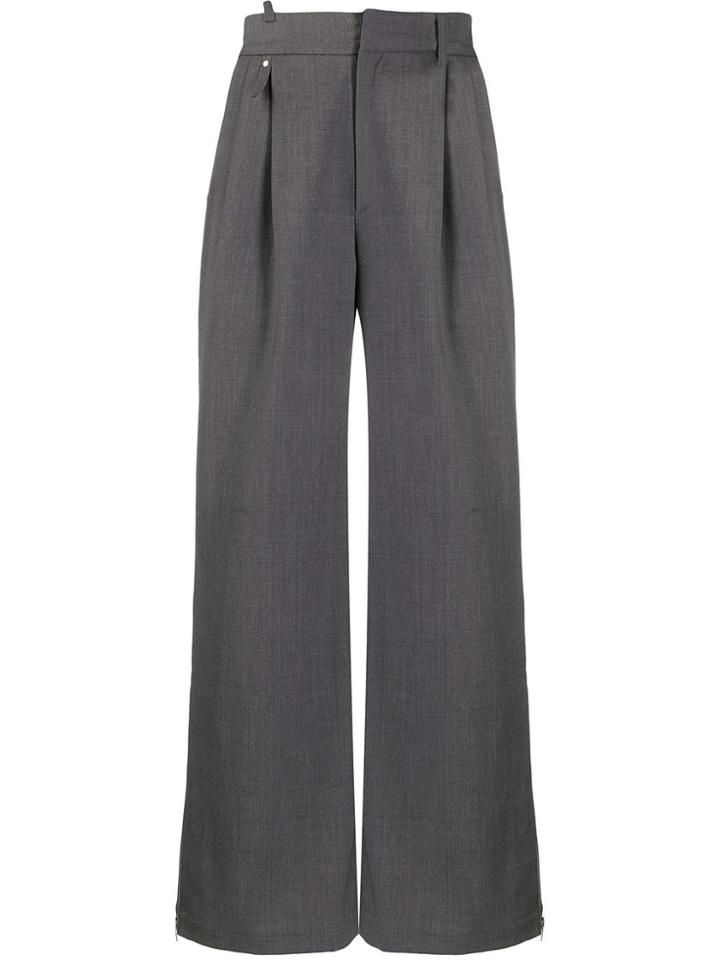 Ader Error Wide Leg Straight Trousers - Grey