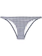 Tory Burch Gingham Hipster Bikini Bottoms - Blue