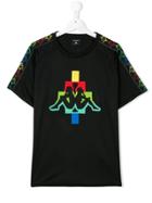 Marcelo Burlon County Of Milan Kids X Kappa Logo Embroidered T-shirt -
