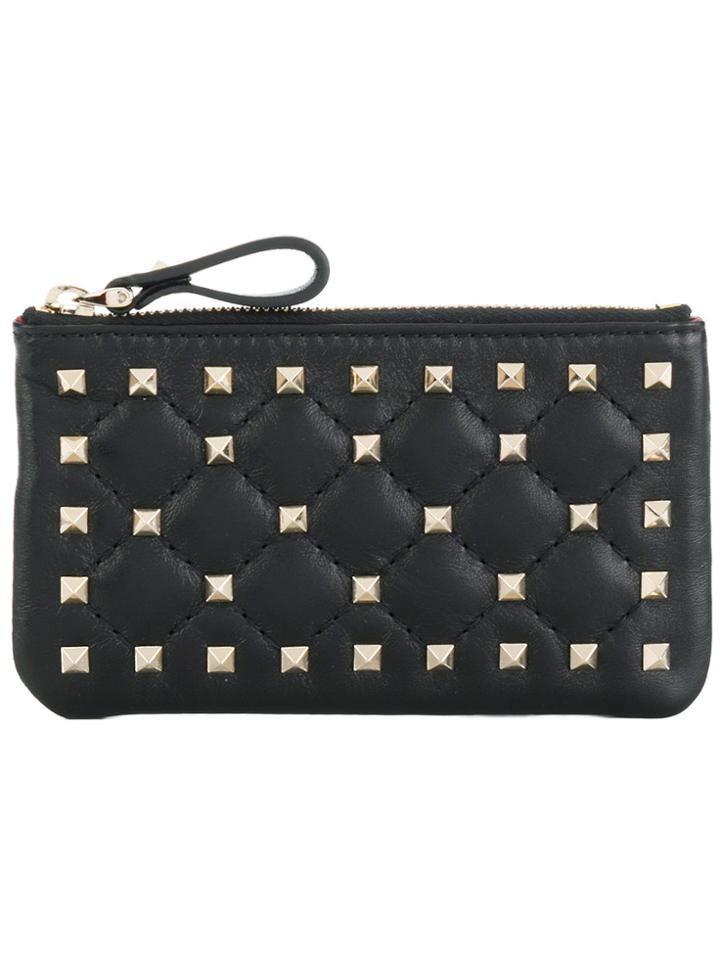 Valentino Valentino Garavani Rockstud Spike Coin Purse - Black