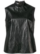 Philosophy Di Lorenzo Serafini Embellished Collar Tank Top - Black
