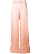 Off-white Monogram Print Trousers - Neutrals