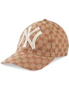 Gucci Cappellino Da Baseball Con Patch Ny Yankees&trade; - Brown