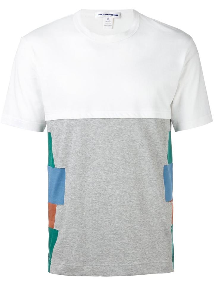 Comme Des Garçons Shirt Patchwork T-shirt, Men's, Size: Medium, Cotton