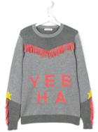 Stella Mccartney Kids 'yeeha Cowgirl' Jumper, Girl's, Size: 14 Yrs, Grey