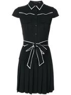 Alice+olivia Belted Shirt Dress - Black