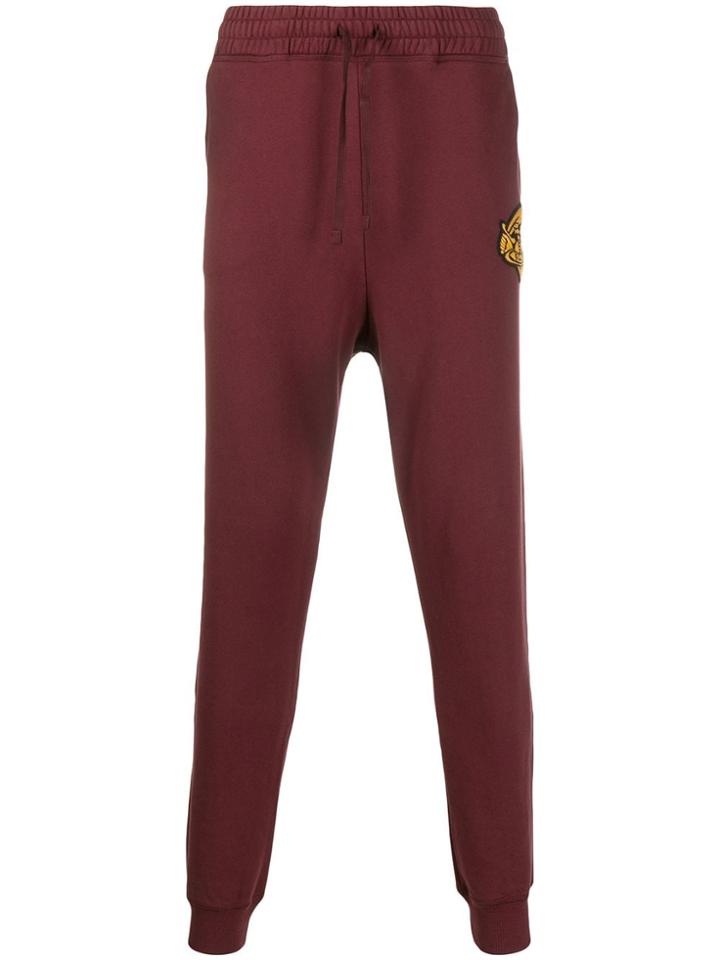 Vivienne Westwood Anglomania Embroidered Patch Track Pants - Purple