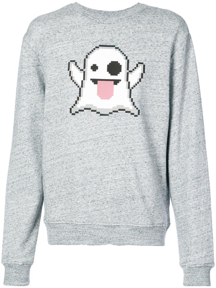 Mostly Heard Rarely Seen 8-bit Spooky Sweatshirt - Grey