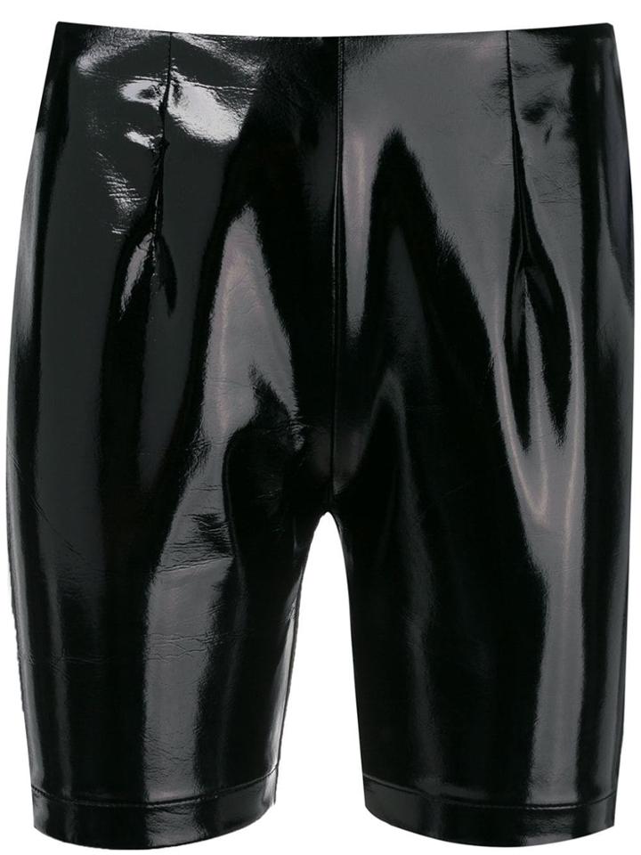 Gcds Varnished Finish Shorts - Black