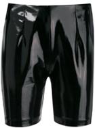 Gcds Varnished Finish Shorts - Black