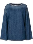 Mm6 Maison Margiela 80's Wash Denim Top - Blue