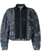 Kolor Allover Print Bomber Jacket, Women's, Size: 2, Brown, Polyester