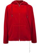 Mastermind Japan Velour Zip Hoodie - Red