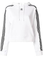 Adidas Cropped Hoodie - White