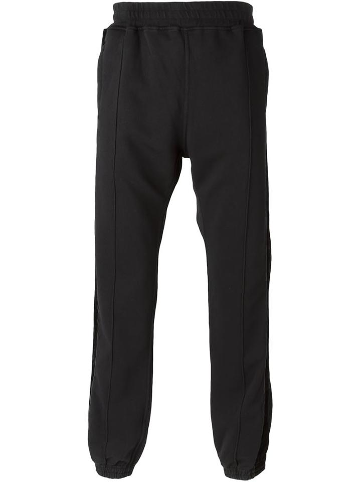 Haider Ackermann Track Pant Trousers, Men's, Size: Medium, Black, Cotton/spandex/elastane