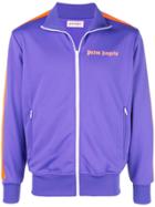 Palm Angels Side Stripe Bomber Jacket - Purple