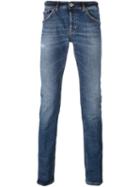 Dondup 'lucky' Slim-fit Jeans, Men's, Size: 33, Blue, Cotton/spandex/elastane/polyester