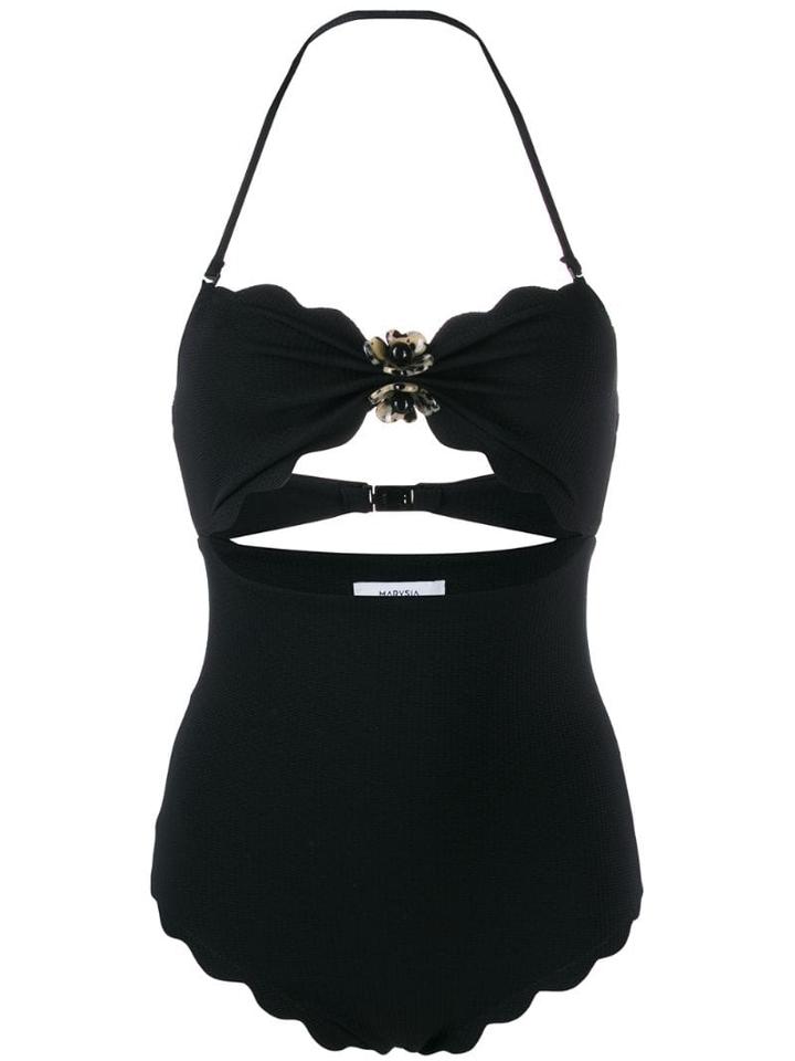 Marysia Cutout Detail One Piece Swimsuit - Black