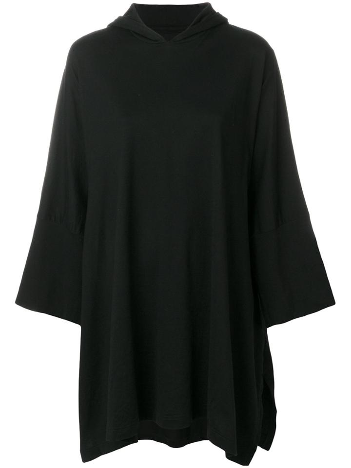 Yohji Yamamoto Printed Back Hoodie - Black