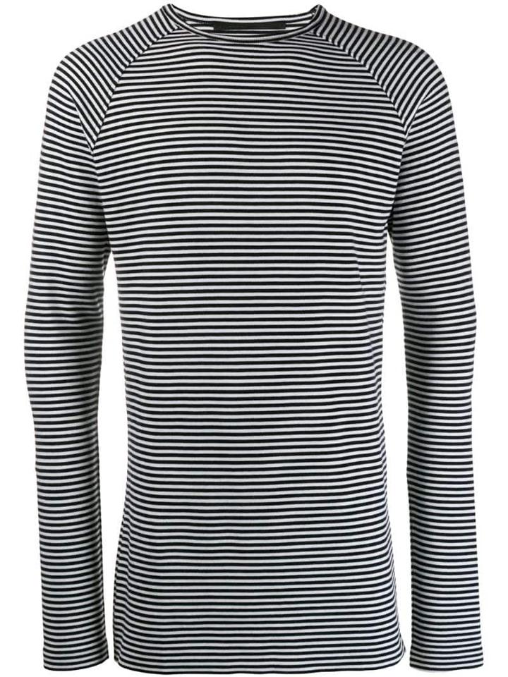 Haider Ackermann Striped Sweatshirt - White