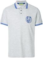Versace Jeans Embroidered Logo Polo Shirt - Grey