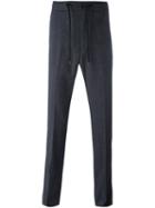 Z Zegna Drawstring Waistband Trousers, Men's, Size: 50, Blue, Cotton/spandex/elastane/wool