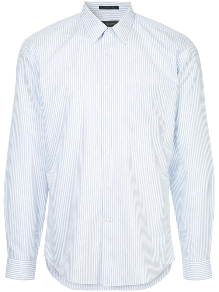 D'urban Striped Wrinkle Free Shirt - White