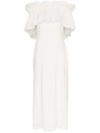 Rejina Pyo White Off Shoulder Ruffle Maxi Dress