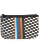 Pierre Hardy Geometric Print Pouch - Black