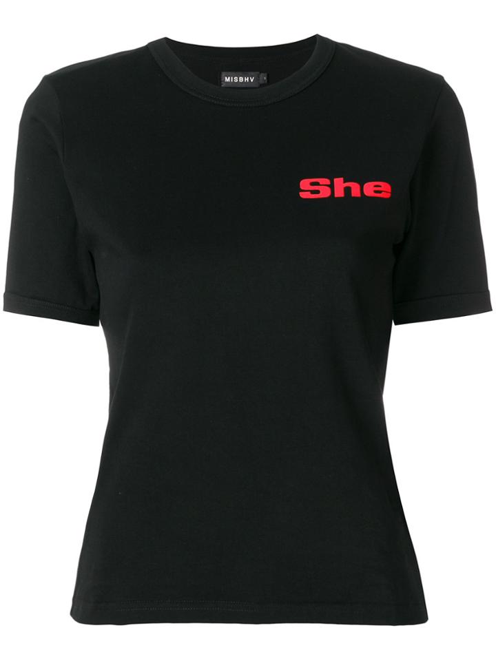 Misbhv She T-shirt - Black