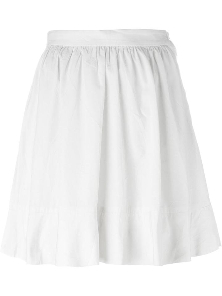 Comme Des Garçons Vintage Flared Skirt - White