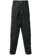 Kappa Contrast Logo Jeans - Grey