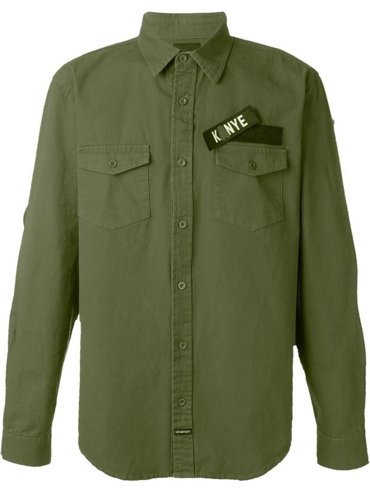 Les (art)ists Kanye Patch Camouflage Shirt